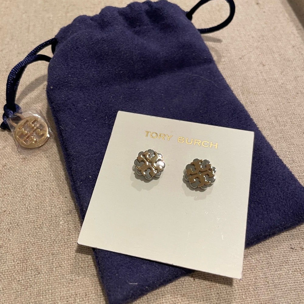 Tory Burch Logo Earrings
